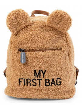 MOCHILA FIRST BAG TEDDY BROWN CHILDHOME 