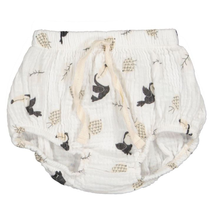 CULOTTE MUSLIN PRINT WHITE BEAN'S BARCELONA 