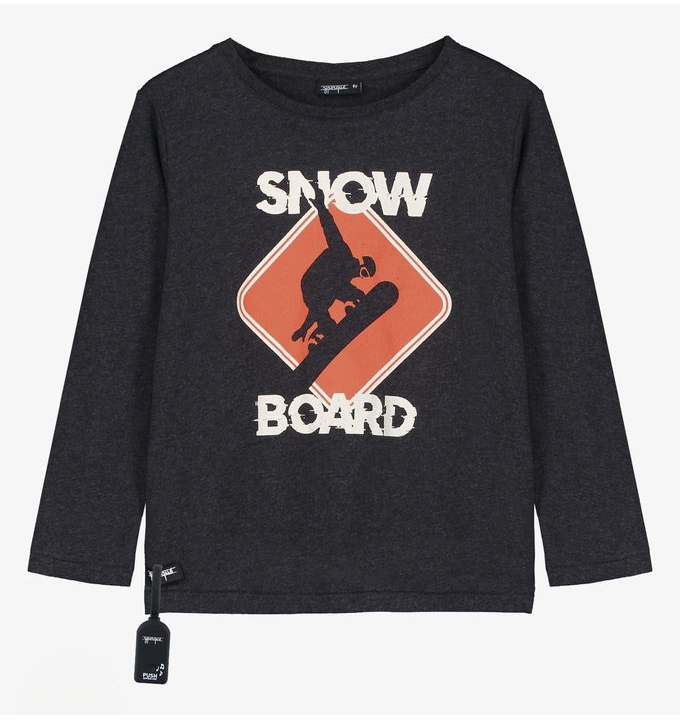 CAMISETA CON SONIDO SNOWBOARD YPORQUE 