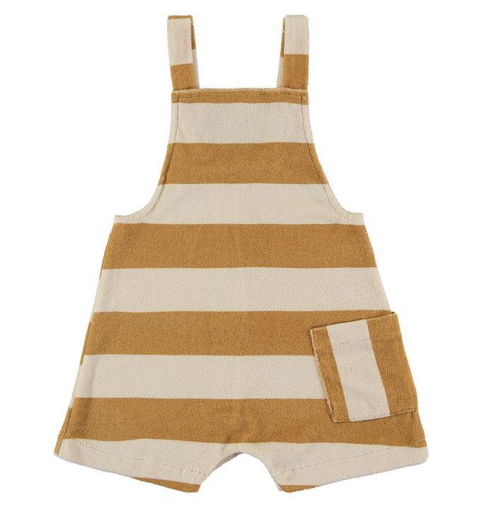 PETO CORTO STRIPES MUSTARD BABY CLIC 