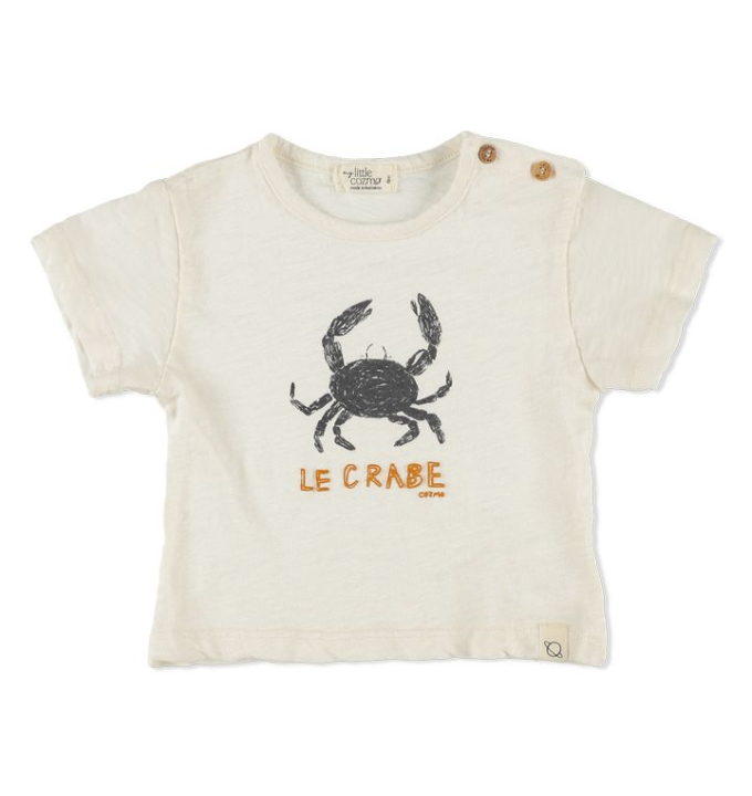 CAMISETA CRABE SLUB IVORY MY LITTLE COZMO 