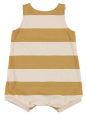 PELELE CORTO STRIPES MUSTARD BABY CLIC 