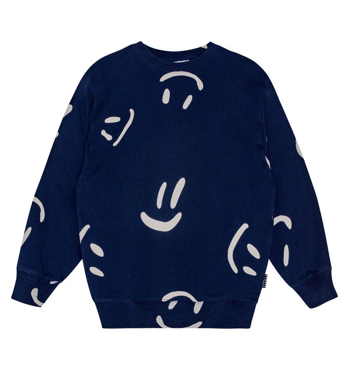 SUDADERA MONTI BIG SMILES NAVY MOLO 