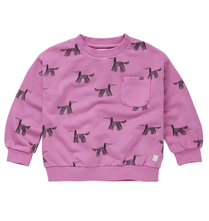 SUDADERA POCKET DOGS PRINT PINK SPROET&SPROUT 