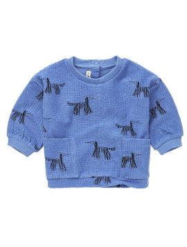 SUDADERA BEBE DOGS PRINT BLUE SPROET&SPROUT 